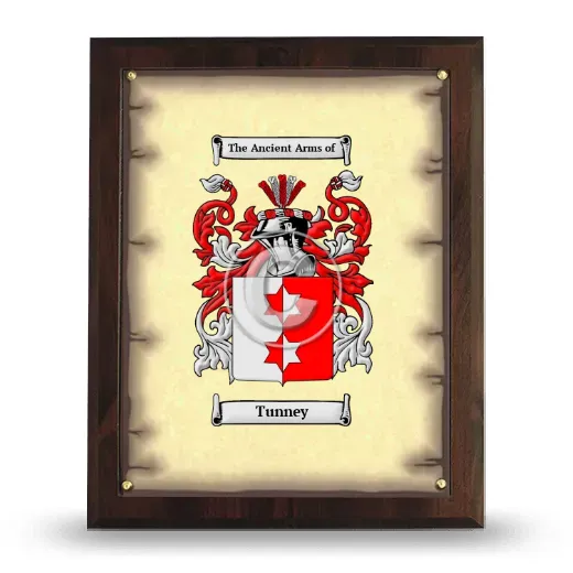 Tunney Coat of Arms Plaque