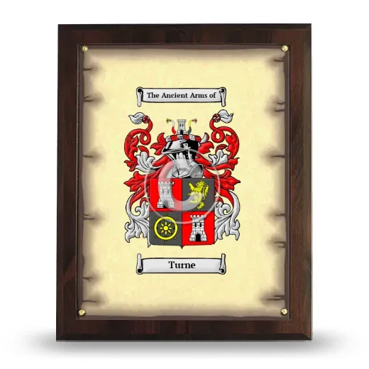 Turne Coat of Arms Plaque