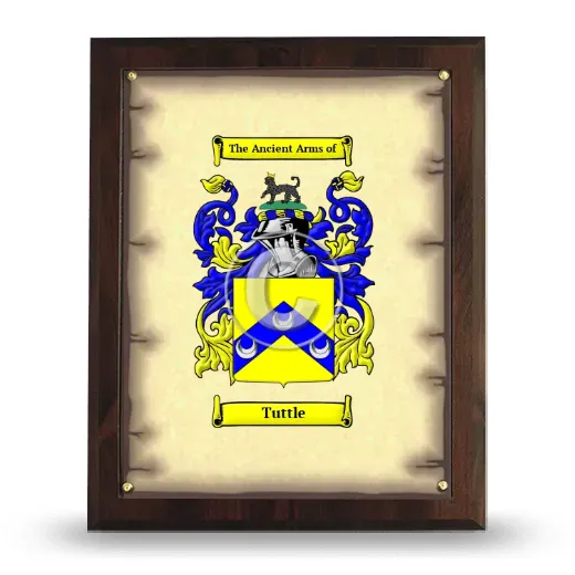 Tuttle Coat of Arms Plaque