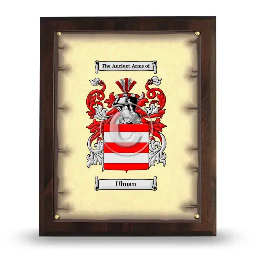 Ulman Coat of Arms Plaque
