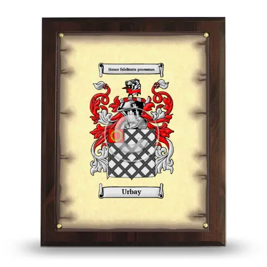Urbay Coat of Arms Plaque