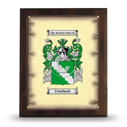 Utterbach Coat of Arms Plaque