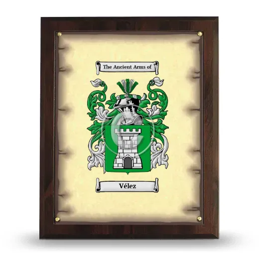 Vélez Coat of Arms Plaque
