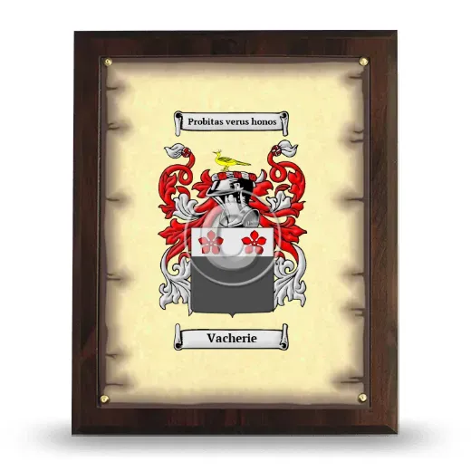 Vacherie Coat of Arms Plaque