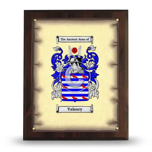Valancy Coat of Arms Plaque