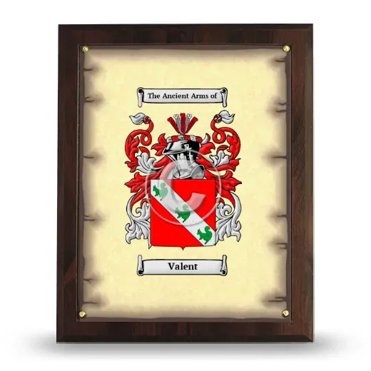 Valent Coat of Arms Plaque