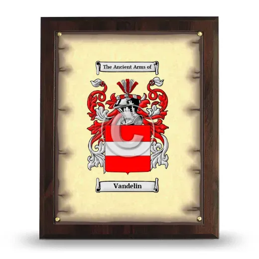 Vandelin Coat of Arms Plaque