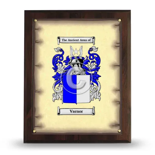 Varnor Coat of Arms Plaque