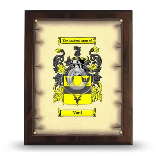 Vaul Coat of Arms Plaque