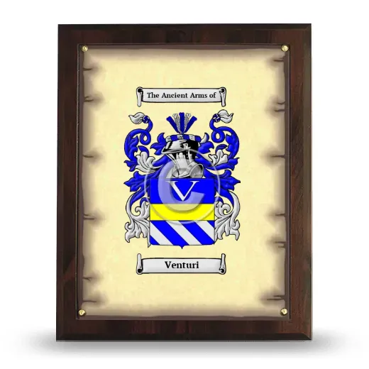 Venturi Coat of Arms Plaque
