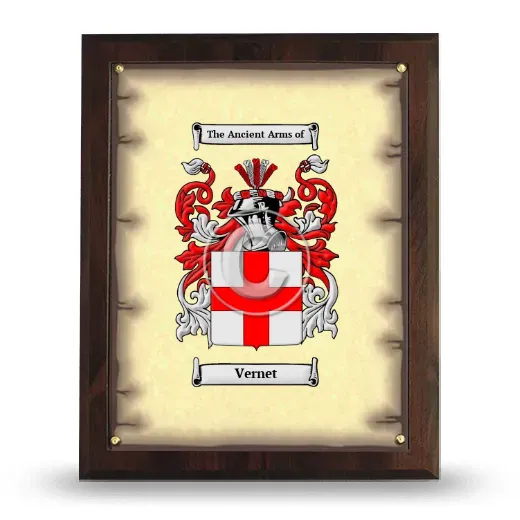 Vernet Coat of Arms Plaque