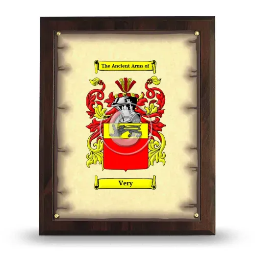 Very Coat of Arms Plaque