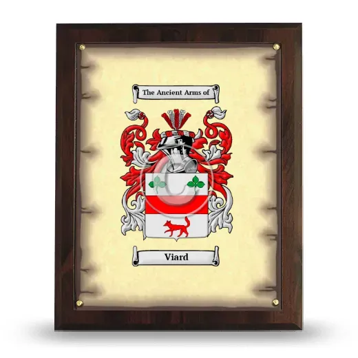 Viard Coat of Arms Plaque