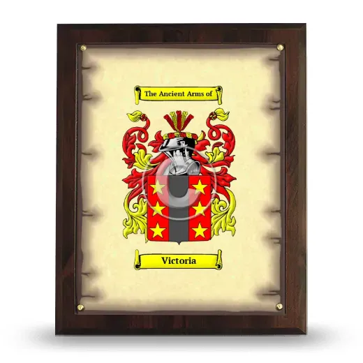 Victoria Coat of Arms Plaque