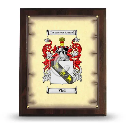 Viell Coat of Arms Plaque