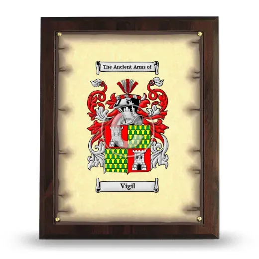 Vigil Coat of Arms Plaque