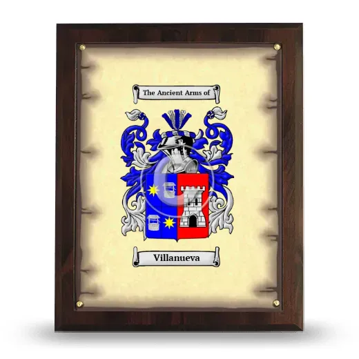 Villanueva Coat of Arms Plaque