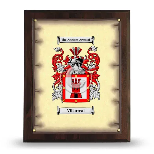 Villarreal Coat of Arms Plaque