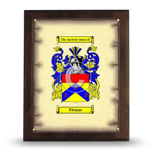 Vivano Coat of Arms Plaque