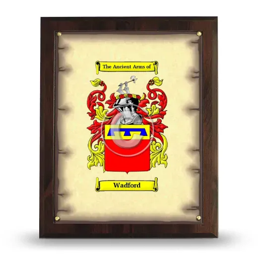 Wadford Coat of Arms Plaque