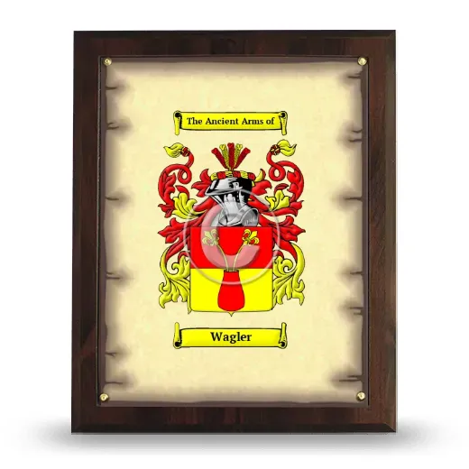 Wagler Coat of Arms Plaque