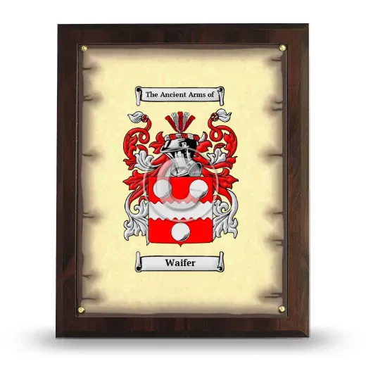Waifer Coat of Arms Plaque