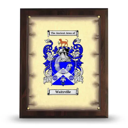 Waitrville Coat of Arms Plaque