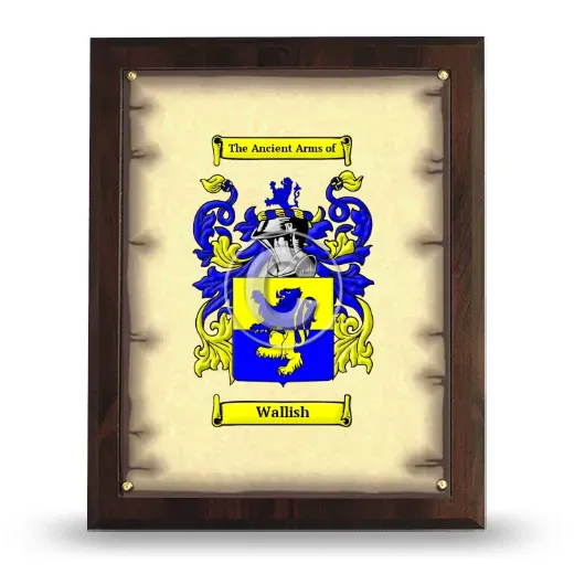 Wallish Coat of Arms Plaque