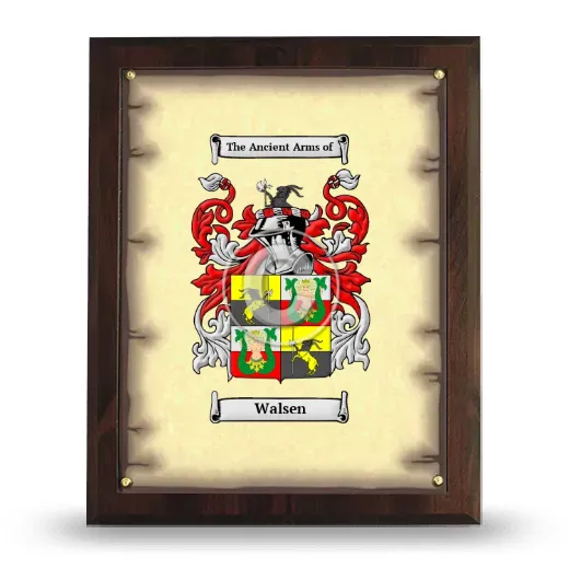 Walsen Coat of Arms Plaque