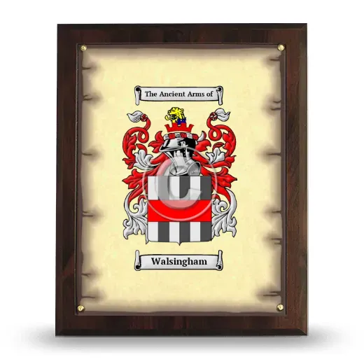 Walsingham Coat of Arms Plaque