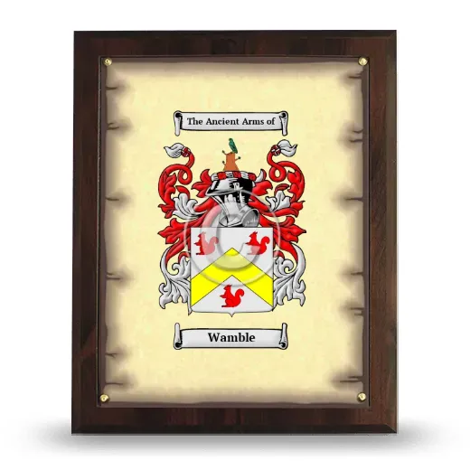Wamble Coat of Arms Plaque