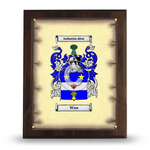 Wau Coat of Arms Plaque