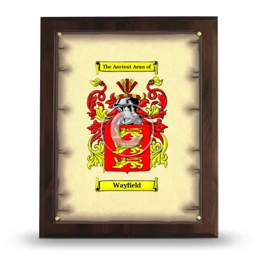Wayfield Coat of Arms Plaque
