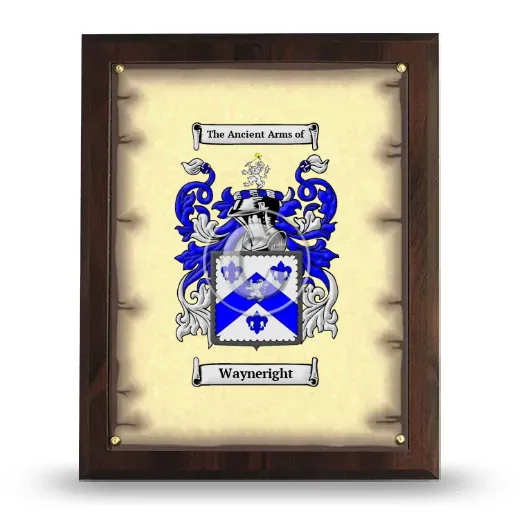 Wayneright Coat of Arms Plaque