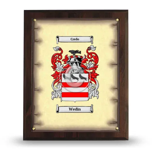 Wedin Coat of Arms Plaque