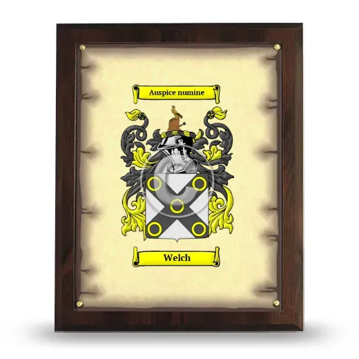 Welch Coat of Arms Plaque