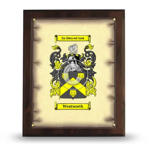 Wentworth Coat of Arms Plaque