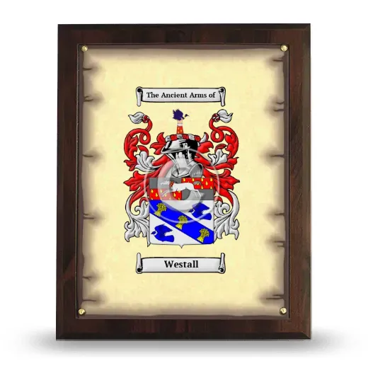 Westall Coat of Arms Plaque