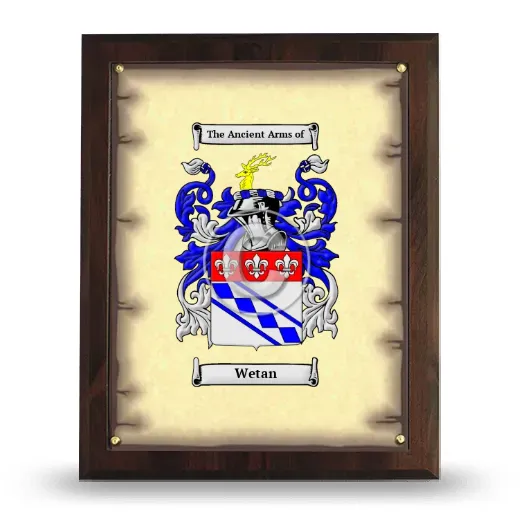 Wetan Coat of Arms Plaque