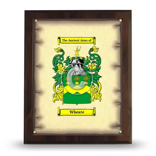 Wheate Coat of Arms Plaque