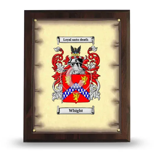 Whight Coat of Arms Plaque