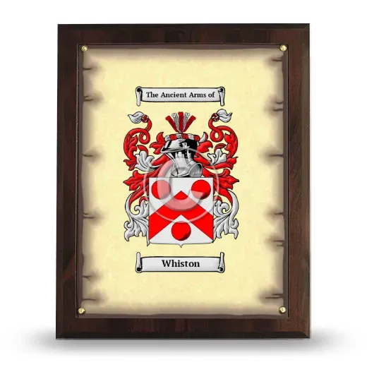 Whiston Coat of Arms Plaque