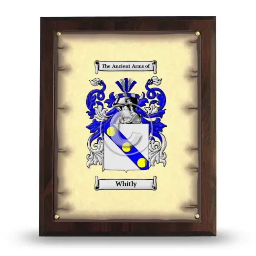 Whitly Coat of Arms Plaque