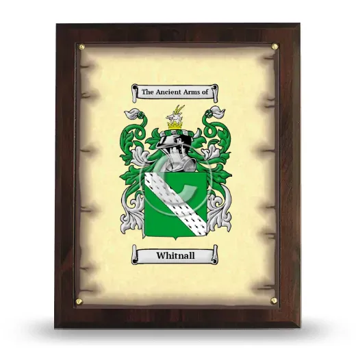 Whitnall Coat of Arms Plaque