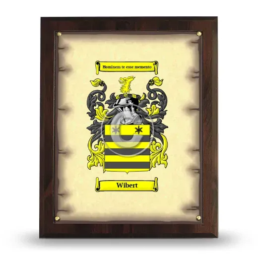 Wibert Coat of Arms Plaque