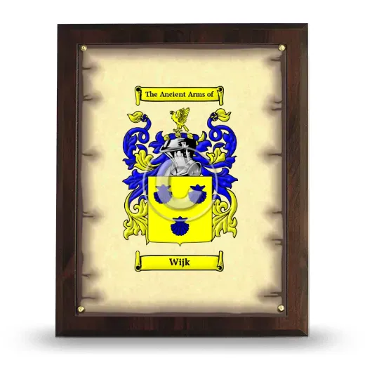 Wijk Coat of Arms Plaque