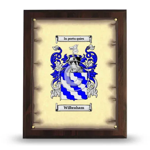 Wilbraham Coat of Arms Plaque