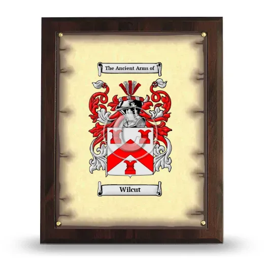 Wilcut Coat of Arms Plaque