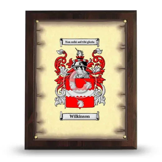 Wilkinson Coat of Arms Plaque
