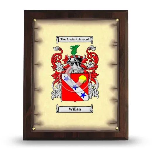 Willen Coat of Arms Plaque